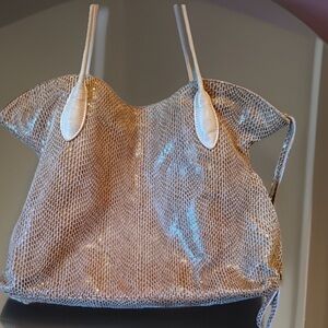 Sorial Shimmering Gold Tote Bag